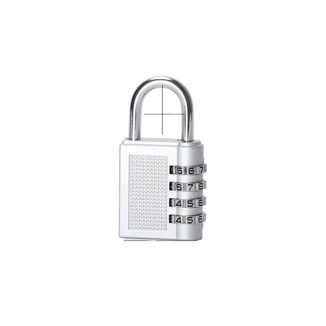 Heavy Duty 4 Dial Digit Combination Lock Weatherproof Security Padlock Outdoor Gym Locker Safely