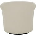 thumbnail image 4 of Fox Hill Trading Nikole Traditional Fabric Swivel Barrel Chair in Off White, 4 of 4