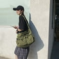 thumbnail image 5 of Kukuzhu Cute Messenger Bag for School Vintage Black Canvas Crossbody for Women Shoulder Laptop Bag, 5 of 6