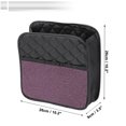 thumbnail image 4 of Unique Bargains Car Trash Can Hanging Front Rear Seats Faux Leather Trash Bin Pink Black 1 Pcs, 4 of 6