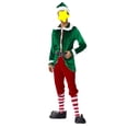 thumbnail image 3 of Elf Costume Men's Women's Christmas Adult Santa's Helper Elf Costume Xmas Holiday Cosplay Outfit, 3 of 7