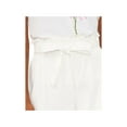 thumbnail image 3 of RILEY&RAE Womens White Stretch Belted Paperbag Pull-on Shorts XXL, 3 of 4