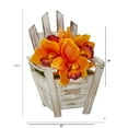 thumbnail image 2 of Nearly Natural Cymbidium Orchid Artificial Arrangement in Chair Planter, 2 of 2