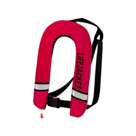Adult Automatic Inflatable Kayak Vest Pfd Water Sports Vest for Boating Fishing Kayaking Sup Paddleboarding Red(Not Include Co2 Cylinders) Adult Automatic Inflatable Kayak Vest Pfd Water Sports Vest for Boating Fishing Kayaking Sup Paddleboarding Red(Not Include Co2 Cylinders)