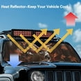 thumbnail image 5 of Binienty Deer Hunting Camo Sun Shade Car Windshield for Jeep Wrangler JL JLU 2018-2024 Rubicon Sahara 2 Door & 4 Door Foldable Windshield Sun Visor Sunshield Keep Your Car Cool, 5 of 7