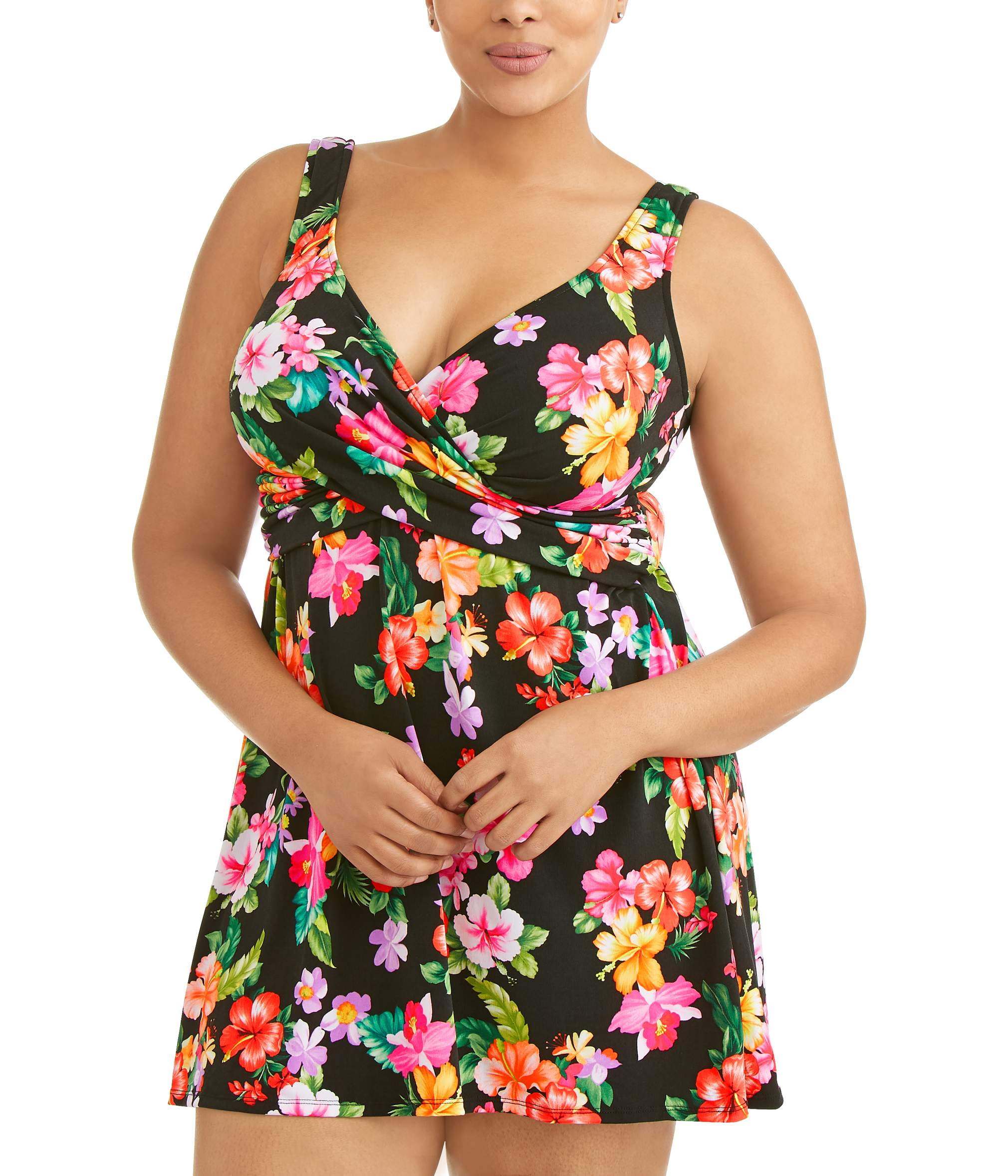 plus size swimdress walmart