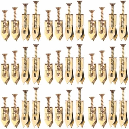 80 Pcs Self-Drilling Anchors, Heavy Duty Anchors and Screws, Metal  Anchors Kit, No Drill and Holes in Wall - 4 Sizes$$Hardware