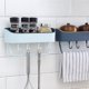 thumbnail image 2 of Soporte de estante de almacenamiento de baño montado en la pared Inodoro Cocina Estante de plástico Toalla Organizador de cepillo cosmético Methold HA000469-02B, 2 of 6