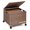 Dark Brown, variant on Decorative Rolling File Cabinet 14 x 12 x 11.5 in Seagrass Wicker File Box Organizer for Letter & Legal Size Handwoven Hanging Filing Basket with Lid for Folder Home Office Decor Black