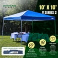 thumbnail image 2 of Caravan Canopy V Series 2 10' x 10' Entry Level Angled Leg Instant Canopy, Blue, 2 of 12
