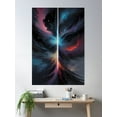 thumbnail image 2 of Split Universe Poster Wall Art, Modern Wall Decor, 24x36 UNFRAMED, 2 of 2