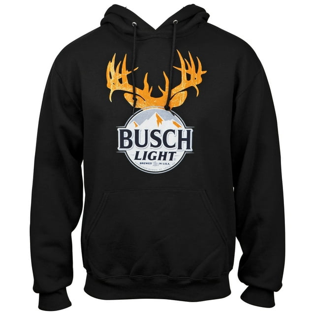 Busch Light Deer Antlers Hunter's Hoodie-Large