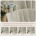 thumbnail image 6 of Patin Light Filtering Curtains 2 Panels 42 x 45 Inch, Faux Linen Textured Rod Pocket Bedroom Curtains, Soft Drapes for Living Room Bathroom, Linen Color, 6 of 10