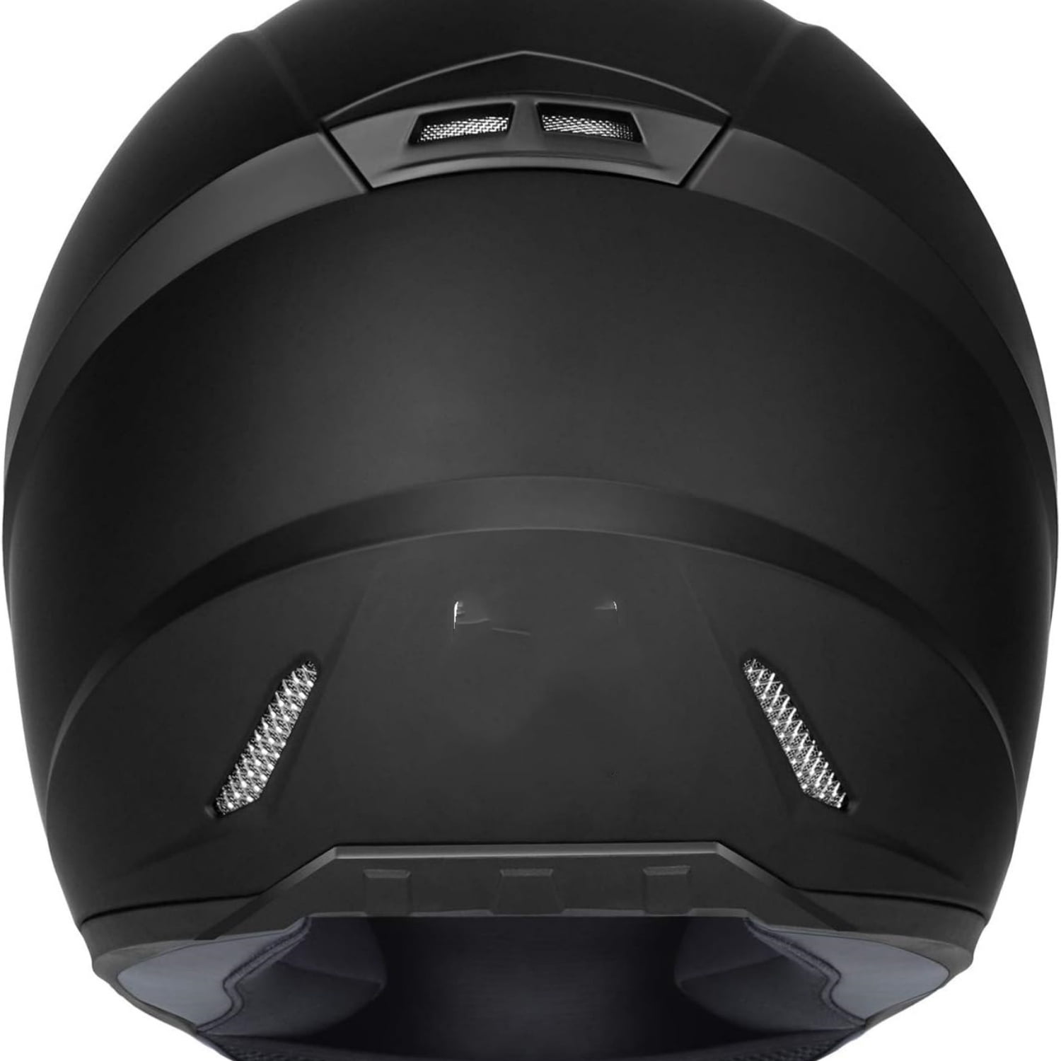 Compact Motorcycle Helmet - Matte Black, Large - Full Face