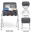 thumbnail image 7 of USTECH Pre-Assembled Luggage Rack for Guest Room – Foldable Stainless Steel Suitcase Stand, Airbnb Essentials for Hosts, Heavy Duty Luggage Stand, 7 of 7