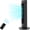 BLACK, variant on Tower Fan,85°Oscillating Quiet Cooling Standing Floor Fans with 15H Timer & Remote Control,3 Wind Speed 3 Wind Modes LED Display Bladeless Portable Household Electric Fan,Bedroom Office,White