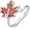 Maple leaves, variant on Snowflake Ring for Women Sterling Silver Adjustable Open Ring with Blue White Sparkle Stones Elegant Winter Jewelry Gift for Her