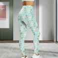 thumbnail image 5 of LIIPEE Women Leggings Casual High Waist Slim Fit Ankle Length Leggings Stretchable Easter Printed Lifting Yoga Pants Fashion Comfortable Soft Breathable Leggings,Light Blue,S, 5 of 5