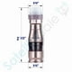 thumbnail image 5 of SatelliteSale Conectores Coaxiales Tipo F para Interiores y Exteriores con Sellado Hermético para Cables Coaxiales RG-11 (Paquete de 25 Unidades), 5 of 6