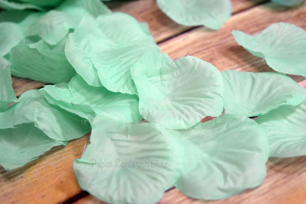 100-10000 Silk Rose Petals Artificial Flowers Wedding Party Confetti Mint green 