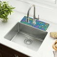 thumbnail image 6 of Seamless Fish Pattern Single Compact Faucet Drying Pad 14.7x5.4in Absorbent Mat for Small Sinks, Vanity Countertops, 6 of 10