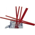 thumbnail image 2 of Made in USA Pack of 250 Jumbo Red (10" X 0.28") Unwrapped Plastic Smoothie Drinking Straws (Non-toxic, BPA-free), 2 of 5