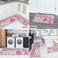 thumbnail image 5 of Pioneer Flower Floral Print Pattern Kitchen Rugs Sets Of 2,Anti Fatigue Kitchen Mat Rugs Non Slip Washable,Decorative Kitchen Floor Mats for Kitchen,Sink,Laundry,17"x30"+17"x47", 5 of 7