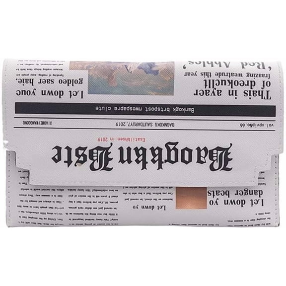 Baguery Women's Creative Envelope Clutch Crossbody Bag - Cute Chain Shoulder Messenger Bag, Phone-Friendly PU Leather Handbag​