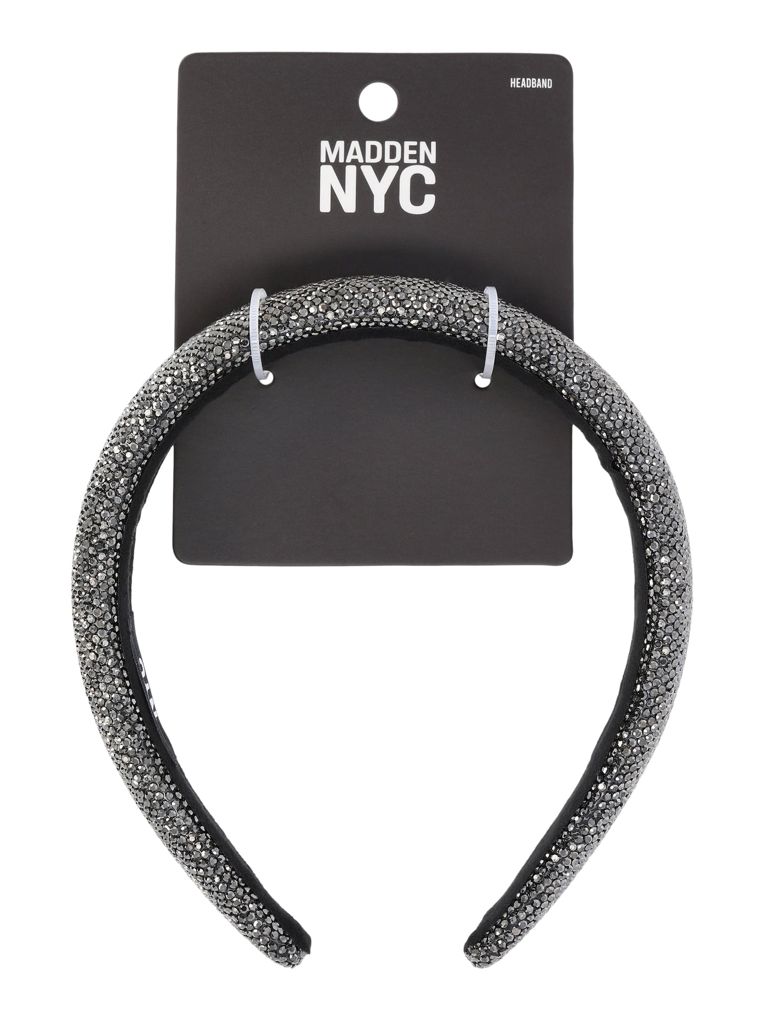 Madden NYC Women's Rhinestone Embellished Fashion Headband, Smoke