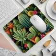 thumbnail image 2 of Cactus 8.3x9.8 Inch Square Desk Mat with Non-Slip Rubber Bottom for Office and Gaming – Printed Mouse Mat, Desk Mat, Gaming Mouse Pad, 2 of 6