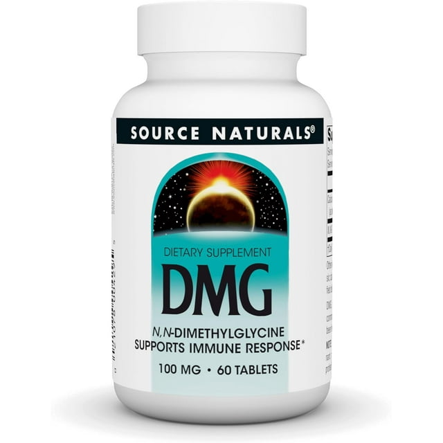 Source Naturals | DMG, 100 MG, 60 Tabletas, Apoya el Sistema Inmune
