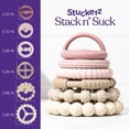 thumbnail image 3 of Sperric Silicone Stacking Toy – Premium Stacking Teethers - Interactive and Fun Baby Stacking Toys - Teeth Soothing for 6-12 Month, Pink, 3 of 6