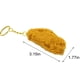 thumbnail image 3 of Llavero de pollo frito cocido falso, modelo de comida artificial de simulación, accesorios de comida falsa, carne para cocina, hogar, fiesta, decoración, mercado, muestra de comida (1 paquete), llaver, 3 of 7