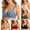 Beige, variant on Women's Adjustable Ruffled Summer Bras for Women Thin Bra without Steel Ring
