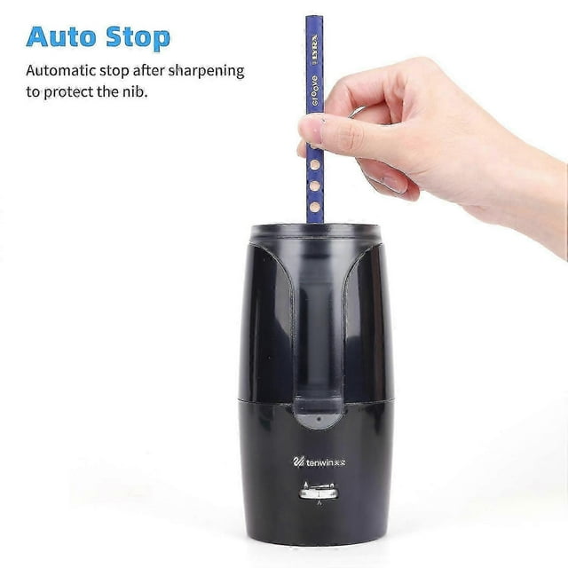 tenwin Automatic Electric Pencil Sharpener Heavy-Duty Helical Blade to Fast Sharpen Adjustable Sharp