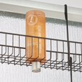 thumbnail image 2 of mDesign Wide Metal Over Door Hanging Shower Caddy, 2 Hooks and Baskets - Bronze, 2 of 7
