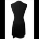 thumbnail image 4 of Vestido Mini Formal de Verano para Mujer, Informal, Sin Mangas, Elegante, con Botones, Ideal para Oficina Negro XXL, 4 of 8