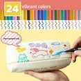 thumbnail image 3 of Fabric Markers Permanent for Clothes, 24 Colors Fine Tips Paint Pens for Clothing Canvas Tote Bags T-Shirt and Shoes, 3 of 7