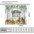 thumbnail image 2 of Rustic Farmhouse Kitchen Curtains Country Minimalist Condiment Fruit Vegetable Bakery Utensil Watercolor Blackout Drapes for Dining Room 26x84in,2 Panel Set, 2 of 6