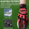thumbnail image 4 of FINGER TEN Football Receiver Gloves Youth Receiving Gloves Pro 3.0 Durable Breathable Flexible White Red Black Blue Small Large Medium X-Large, 4 of 7