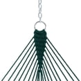 thumbnail image 5 of Castaway Living 13 ft. Double Green Polyester Rope Hammock w/ Extension Chains , Tree Hooks &, 5 of 6