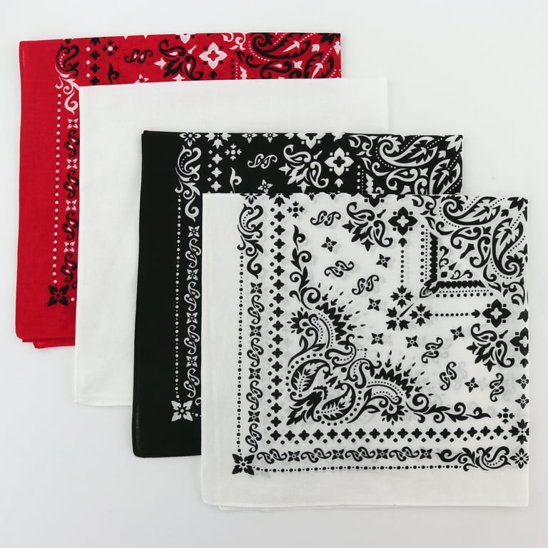 Hello Hobby Unisex Cotton Bandana Red Paisley Stylish Head Cover