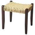 thumbnail image 1 of Taburete Butler Garner con asiento de yute tejido en madera de mango, 1 of 3
