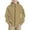 Khaki, variant on AHTJRT Zip-Up Jackets for Boys Solid Color Long Sleeve Hooded Sweatshirt with Arm Zipper Fall Winter Spring Casual Athletic Coats Khaki 14-15 Years