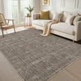 thumbnail image 5 of Garvee 9'x12' Solid Area Rugs, Washable Modern Accent Rugs Foldable Printed Indoor Rug Carpet, Stain-Resistant Soft Low Pile Floor Mat for Living Room Bedroom Offices, Brown, 5 of 8