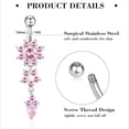thumbnail image 2 of 14G Belly Button Rings Belly Flower Dangle Women Body Piercing Jewelry, 2 of 3
