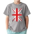 thumbnail image 1 of TAIAOJING T-Shirts Polyvalents Garçon Fille Impression Manches Courtes Col Rond T-Shirts Haut Drapeau Vintage pour Nourrisson à Adolescent Coupe Décontractée Léger Tenue Quotidienne, 1 of 3
