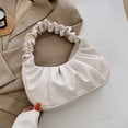 thumbnail image 1 of Bolsos de mano plisados de PU para mujer, bolso de hombro de compras, bolso de mano femenino, bolso de nube, bolso de axila de ocio, moda Fivean unisex, 1 of 2