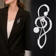 thumbnail image 3 of Joernso Lady Pin Unisex Shiny Rhinestone Scale Shape Women Brooch Gift, 3 of 8