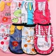 thumbnail image 1 of SPRING PARK Pet Dog Summer Vest, Cute Cartoon Printing Dog Polyester Fashion T-Shirt Breathable Sleeveless Summer Dog Clothes for Small Medium Dog, 1 of 7
